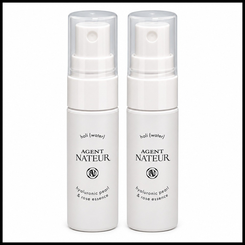 2 x Agent Nateur Holi Water Hyaluronic Pearl Rose Essence 13ml Travel Size